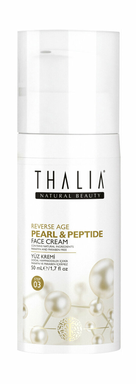 THALIA NATURAL BEAUTY Pearl & Peptide Reverse Age Face Cream Крем антивозрастной для лица, 50 мл