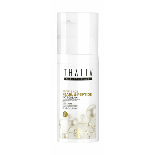 THALIA NATURAL BEAUTY Pearl & Peptide Reverse Age Face Cream Крем антивозрастной для лица, 50 мл крем антивозрастной для лица thalia natural beauty age pearl