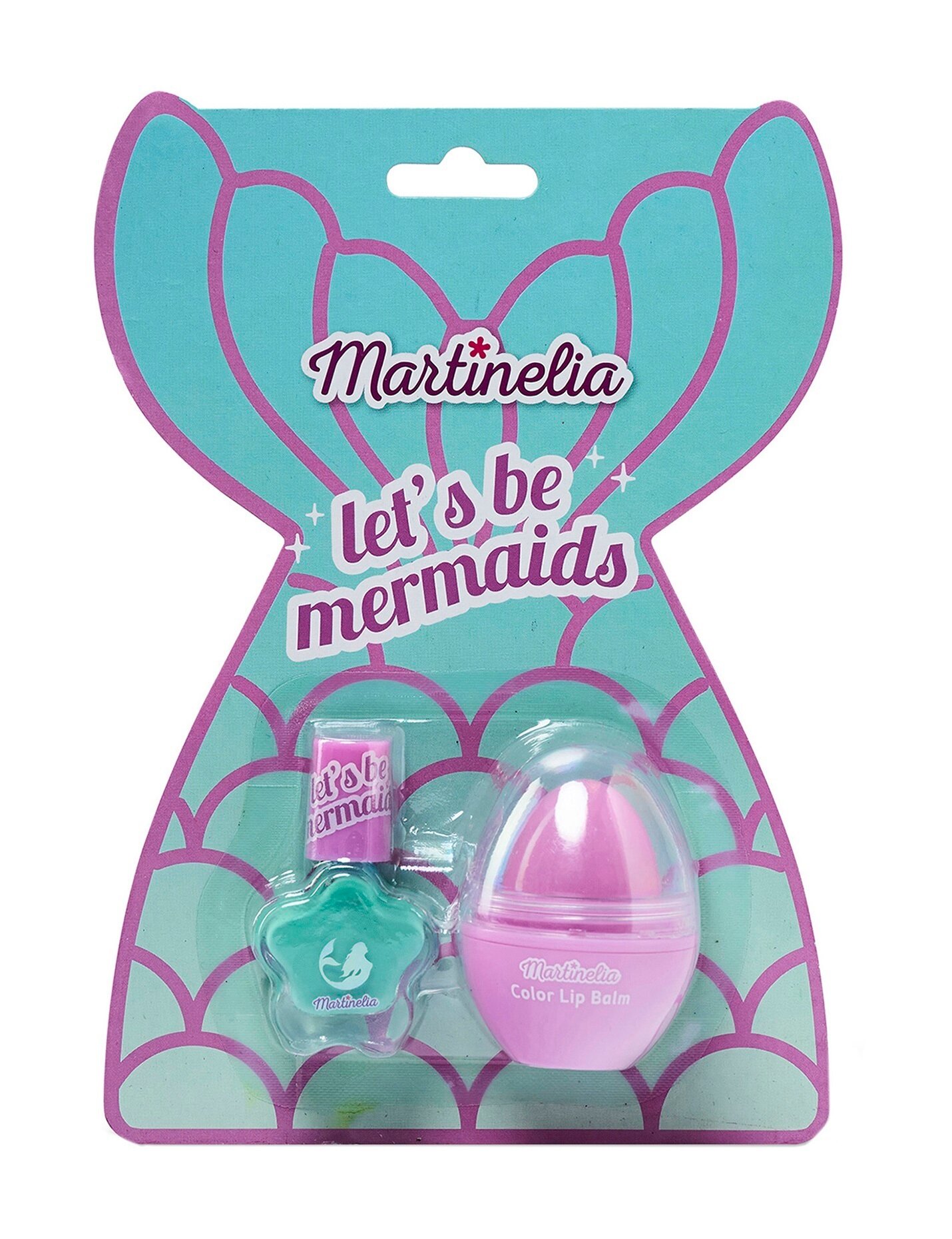 Набор детской косметики Martinelia Nail & Lip Balm Duo Let's Be Mermaid