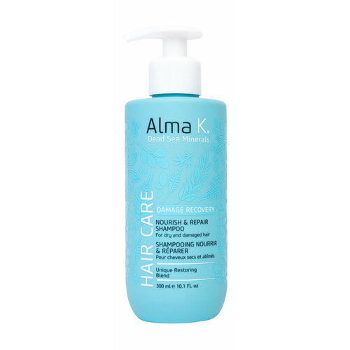 ALMA K. Nourish & Repair Shampoo Шампунь для волос питательный восстанавливающий, 300 мл