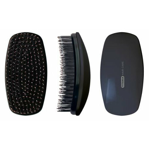 TITANIA Щетка массажная Detangling Brush черная TITANIA 1799/2 Box щетка массажная titania 1681