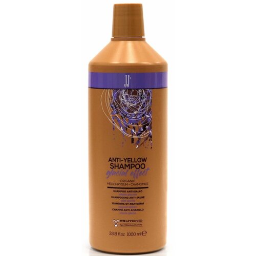 JJ'S, GLACIAL EFFECT, Шампунь от желтизны, ледяной эффект, в пластиковой бутылке, 1000 мл