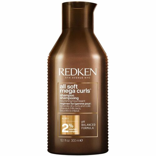 Redken All Soft Mega Curls Shampoo - Шампунь для вьющихся волос 300 мл масло для комплексного ухода за любым типом волос redken oil all soft argan 6 111 мл