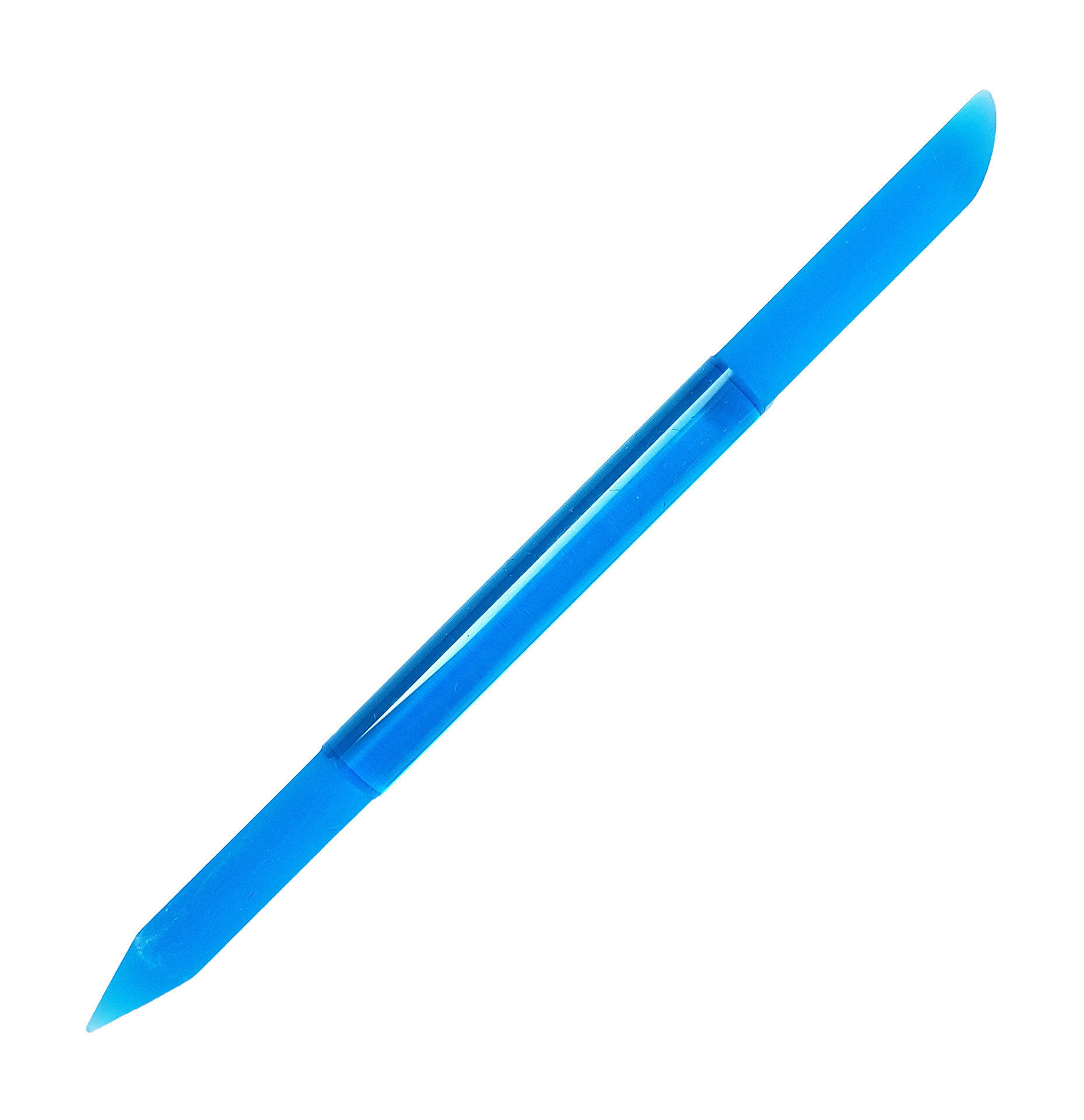 Стеклянная пилка-карандаш для коррекции кутикулы и ногтей Velganza Crystal I 115 мм, синяя