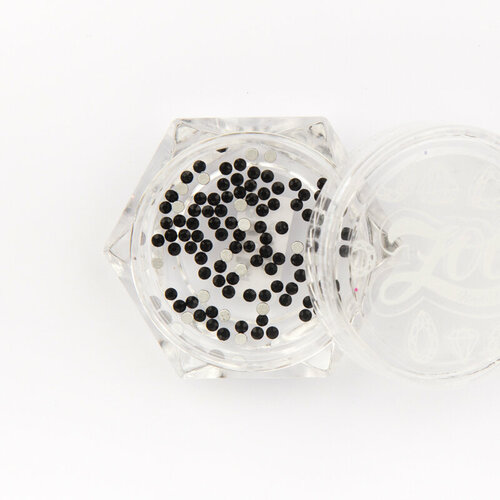 Стразы стеклянные Jet Black SS3 (1.3 мм) Zoo Nail Art 100 шт №1108 mix size ss3 ss10 black crystal nail art rhinestones 1440pcs flatback clear non hot fix rhinestones glue on nail art decorations