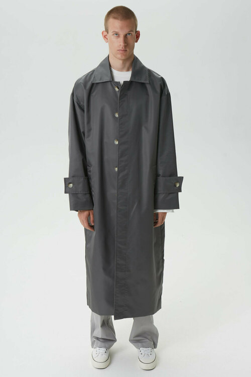 Пальто , размер OneSize, серый