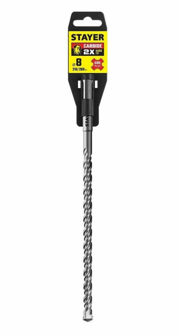 Бур STAYER SDS-plus 8*260 мм.