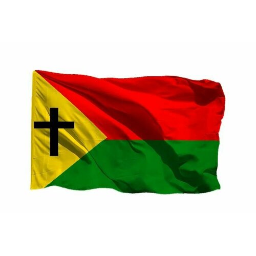 флаг бикинского краснознамённого 77 погранотряда на шёлке 90х135 см для ручного древка Флаг христиан на шёлке, 90х135 см - для ручного древка