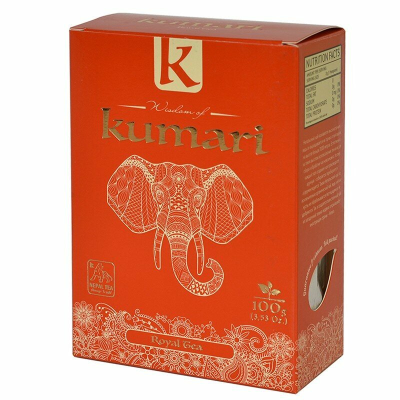 Чай чёрный непальский Королевский Кумари (Royal tea Kumari), 100 грамм