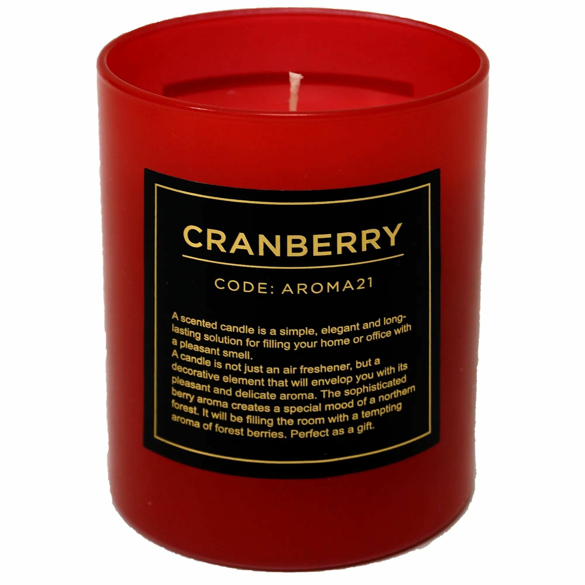 Свеча ароматическая Cranberry  цвет красный