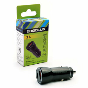 Автомобильное зарядное устройство Ergolux ELX-CA01-C02