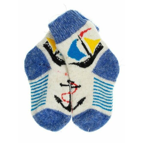 фото Носки рассказовские варежки размер 3-4 года, черный, синий