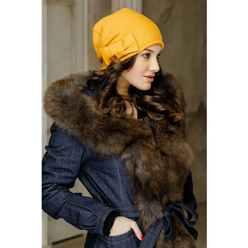 Шапка Gulyann, размер 54-58, желтый