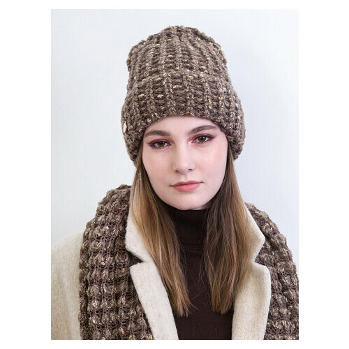 Шапка FOMAS, размер универсальный, коричневый