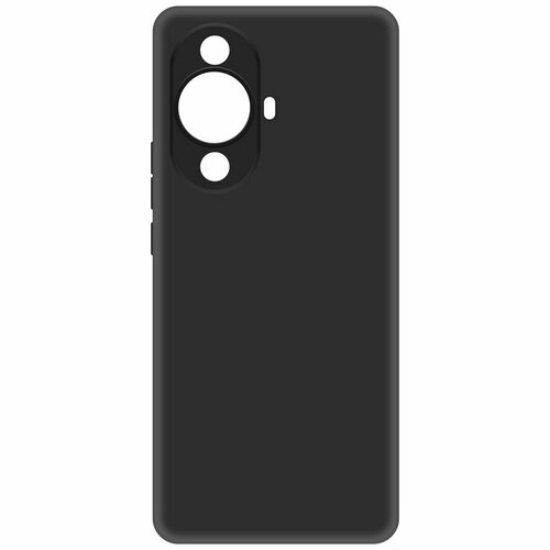 Чехол-накладка Krutoff Soft Case для Huawei Nova 11 Pro черный чехол накладка krutoff soft case цветок для huawei nova 11 pro черный