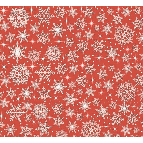 Скатерть круглая Лен Новогодняя Снежинка 150х150