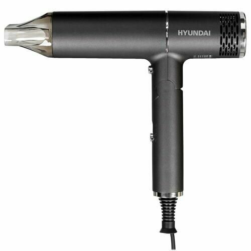 Фен Hyundai H-HD0765 серыйсеребристый компактный 1200 Вт подача холодного воздуха шнур - 18 м 405000₽