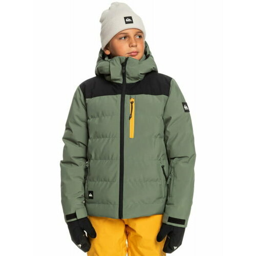 Куртка спортивная Quiksilver, размер L/14, зеленый куртка quiksilver размер l 14 черный