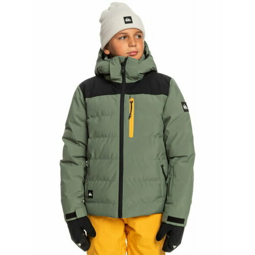 Куртка спортивная Quiksilver, размер XL/16, зеленый куртка quiksilver размер xl 16 черный