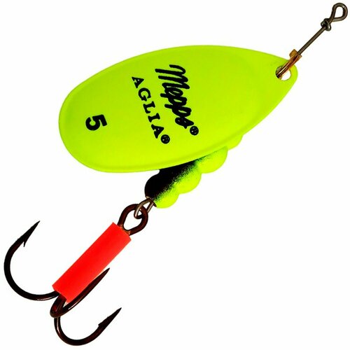 Блесна вращающаяся Mepps AGLIA FLUO, 5, Chartreuse, комплект из 5 штука