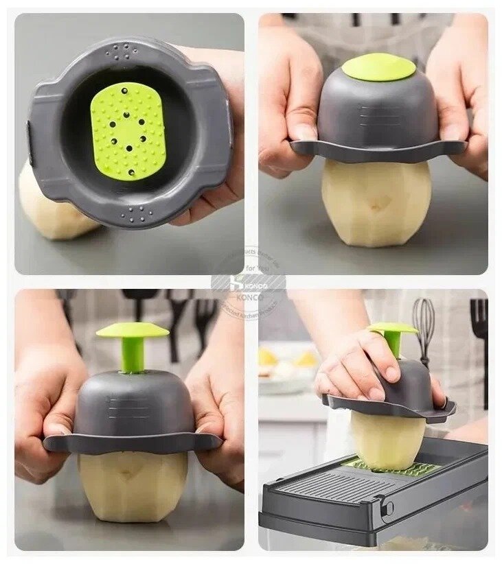 Овощерезка Bodom Viggie Slicer 14в1 с контейнером и овощечисткой — фото 1