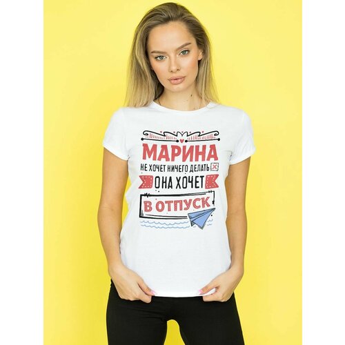 фото Футболка размер l, белый нет бренда