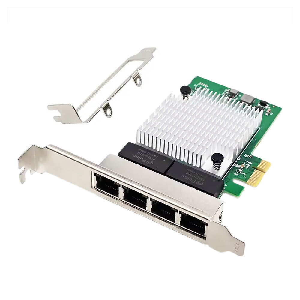 Сетевая карта PCIe x1 (RTL8111H) 4 x RJ45 Gigabit Ethernet | ORIENT XWT-R81L4PE