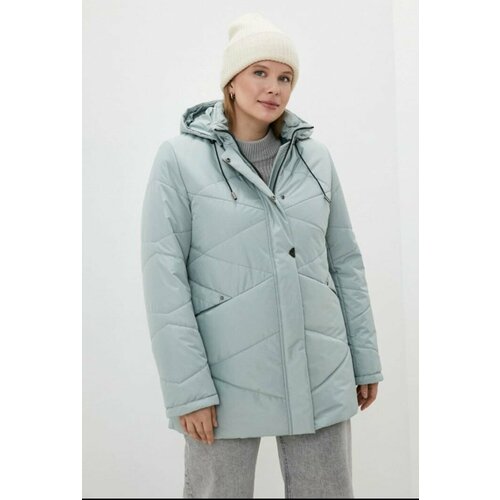 фото Куртка maritta, размер 58, зеленый