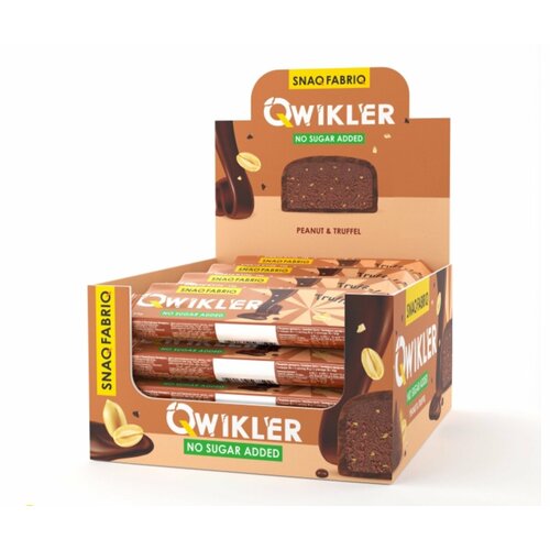 QWIKLER Трюфельный батончик без сахара 30 шт snaq fabriq qwikler sugar free bar with nut praline 35g