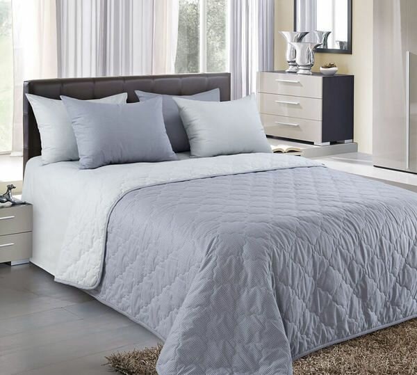 фото Покрывало Стеганое «Горный ветер» из перкали 140х210