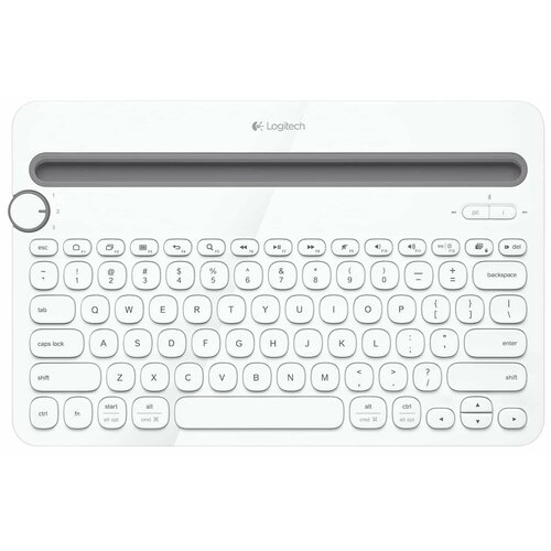 Клавиатура офисная Logitech K480 Bluetooth Multi-Device Keyboard белый 379000₽