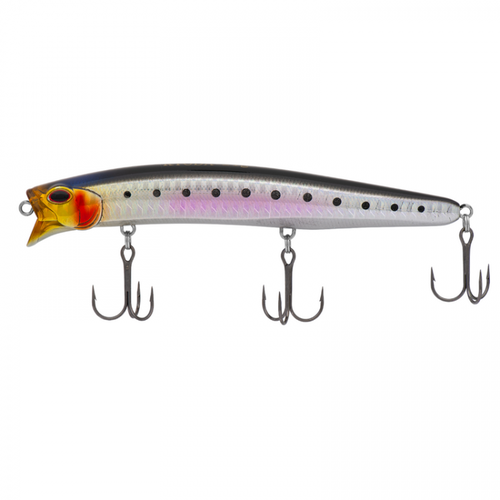 фото Воблер kyoda mega minnow-125f, длина 125 мм, вес 21,0 гр, цвет p1853, заглубление 0 - 0,8 м.