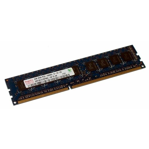 Модуль памяти DDR3 4Gb HMT351U7BFR8C-H9 Unbuffered Hynix PC3-10600E 1600 UDIMM 2RX8 1,5V Dual Rank