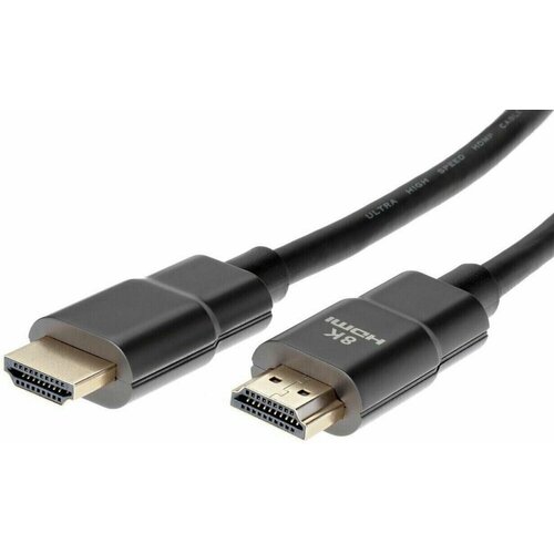 Кабель HDMI 1м VCOM Telecom ACG863-1M круглый черный кабель telecom hdmi 1m tcg215 1m