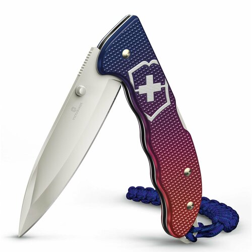 Нож перочинный Victorinox Evoke Alox (0.9415. D221) 136мм, 5 функций, синий/красный, подарочная коробка