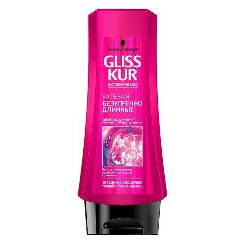 Gliss Kur Бальзам Безупречно Длинные, 250мл маска для волос gliss kur ultimate repair 300 мл