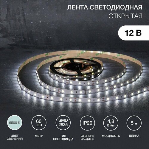   12, SMD2835, 4, 8/, 60 LED/, 6500, 8, 5,    , IP20 LAMPER,   1 