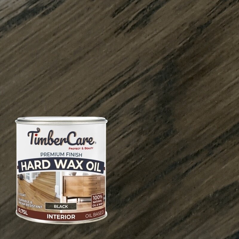 Защитное масло с твердым воском TimberCare Hard Wax Oil 750 мл Черный 350064