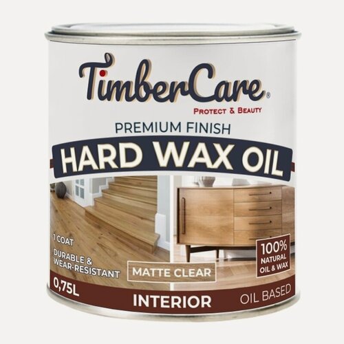 Изображение товара Защитное масло с твердым воском TimberCare Hard Wax Oil 750 мл Прозрачный Матовый 350052