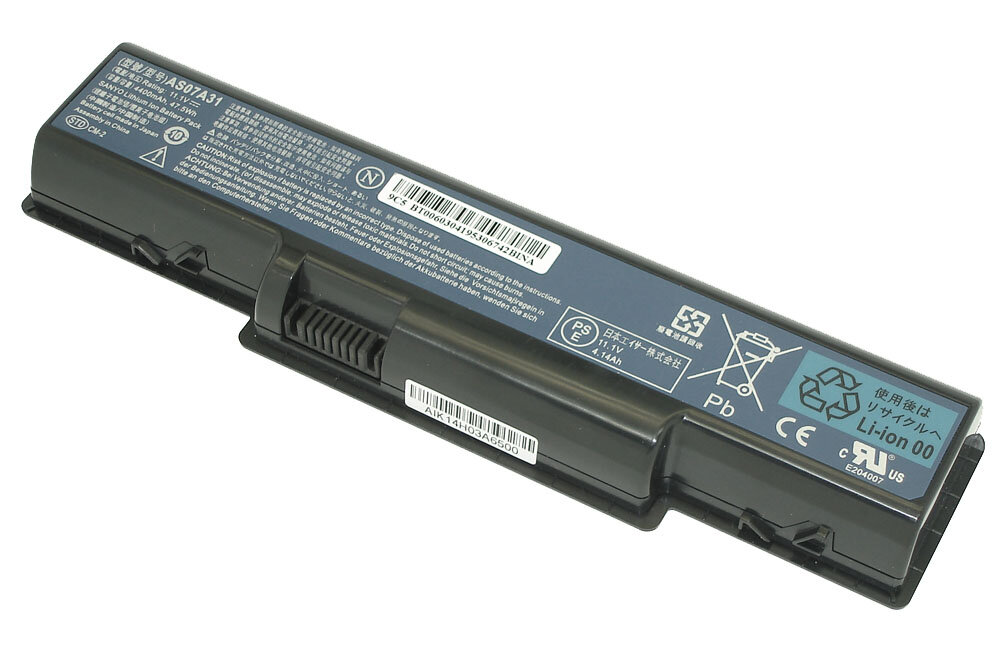 Аккумулятор AS07A31 для ноутбука Acer Aspire 5541, 5740DG 10.8V 4400mAh черный
