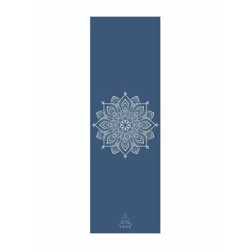 Коврик для йоги и фитнеса Mandala Blue Germany, 3мм, синий
