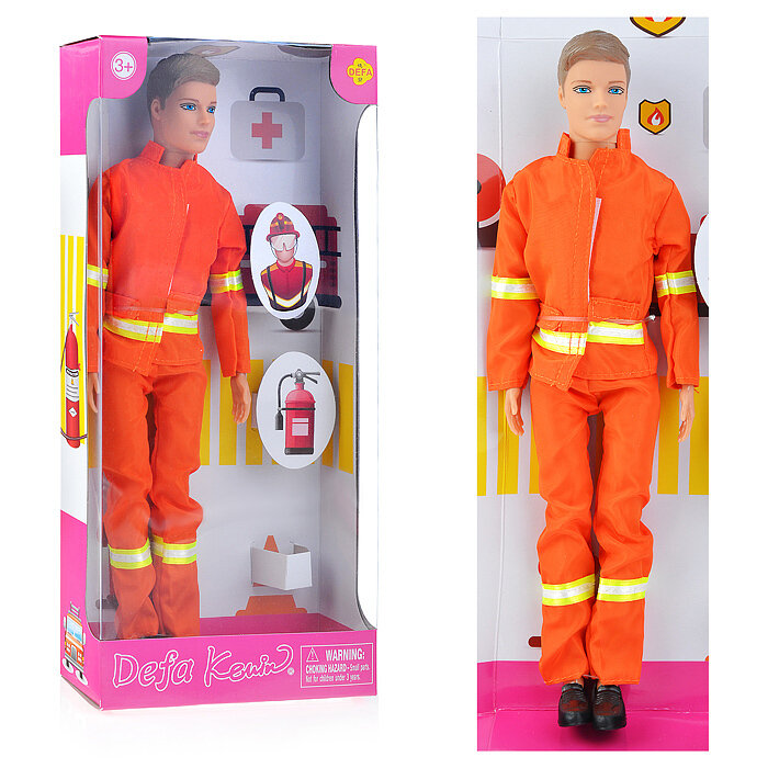 Кукла Пожарный с аксесс. Defa 810601
