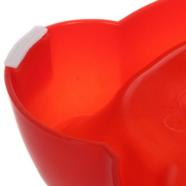 Миска пластиковая «Доги» 21,18,5*4,8см цвет красный/700мл - фотография № 3