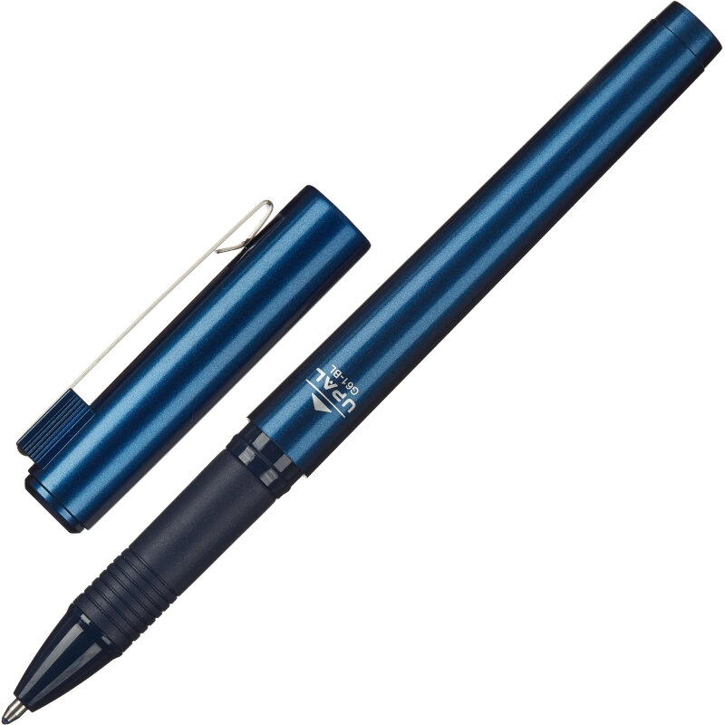 Ручка гелевая неавтомат. Deli Upal шар1мм лин07 син манж EG61-BL