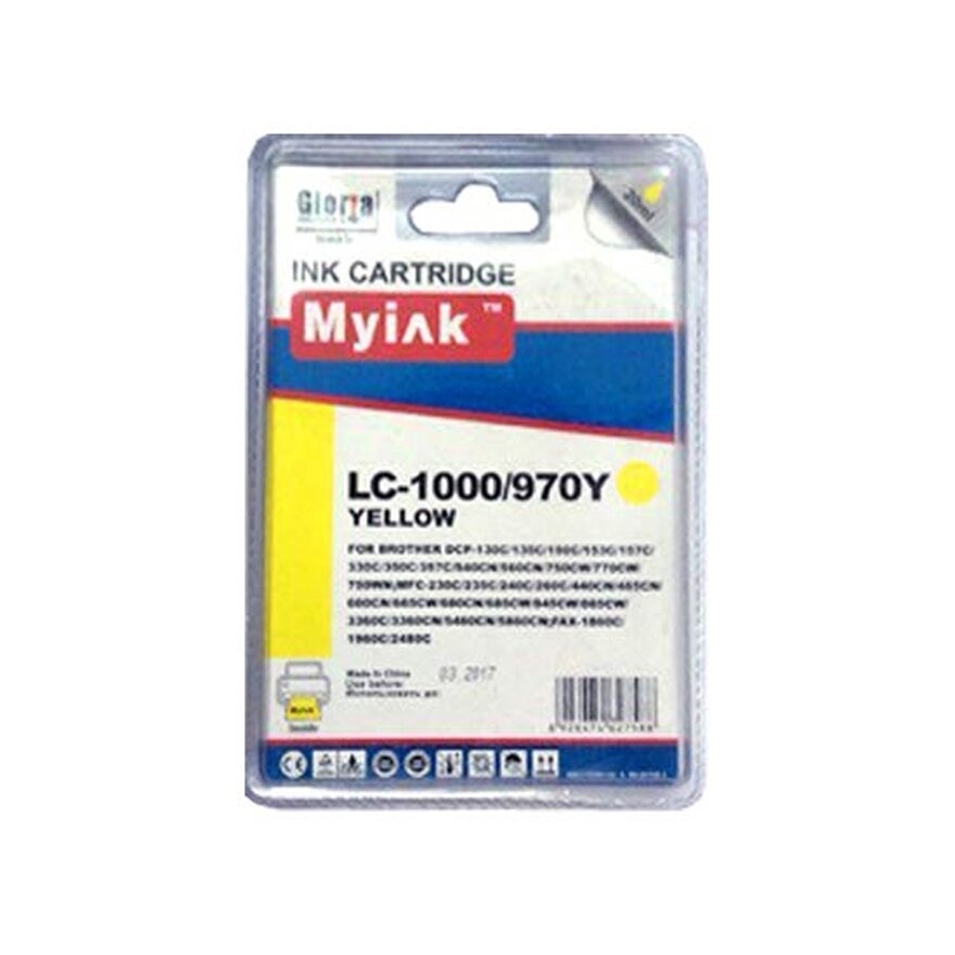 Картридж для Brother DCP-130C/MFC-240C/5460CN/885CW (LC1000Y/LC970Y) Yellow MyInk