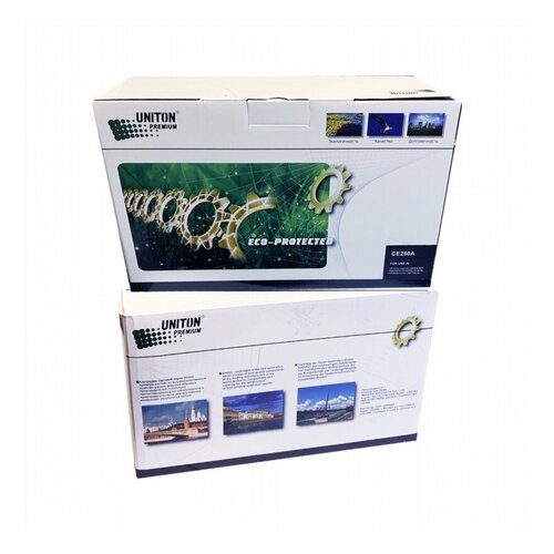 Картридж для HP Color LJ CP 3525/CM 3530 CE250A (504A) ч (5K) UNITON Premium GREEN LINE (Eco Protected) картридж uniton premium green eco protected w2210a без чипа черный совместимый с принтером hp