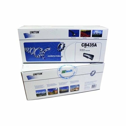 картридж лазерный print rite tfh919bpu1j1 pr cb435a cb435a черный 1500стр для hp lj p1005 p1006 Картридж для HP LJ P1005/P1006 CB435A (1,5K) UNITON Premium