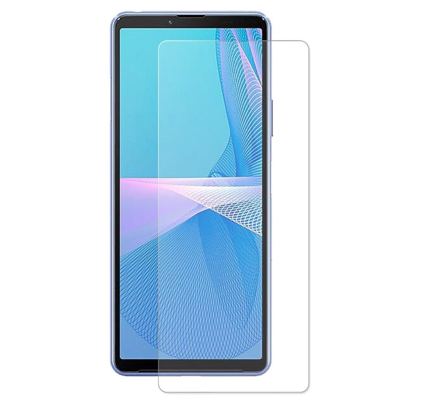 Защитное противоударное стекло MyPads на Sony Xperia 10 III (10-3) с олеофобным покрытием (только на плоскую поверхность экрана, не закрывает кра.