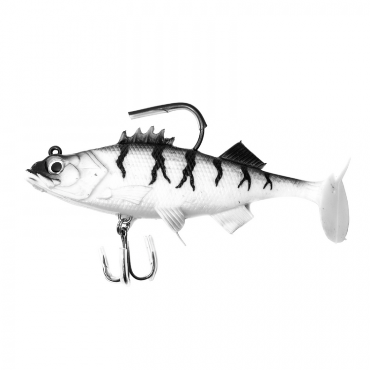 Виброхвост оснащённый CONDOR Crazy Bait NWPE03# размер 80 мм, вес 14 гр, цвет 902 2 шт