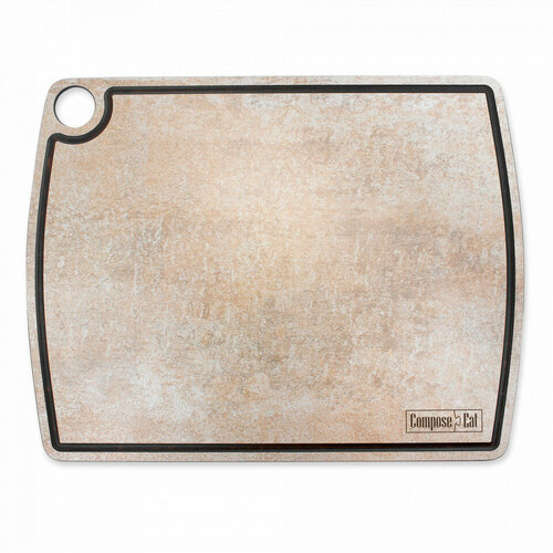 Доска разделочная композитная c желобом, 36х28см, порфир кремовый DRJ3662830433KL6 Fashion